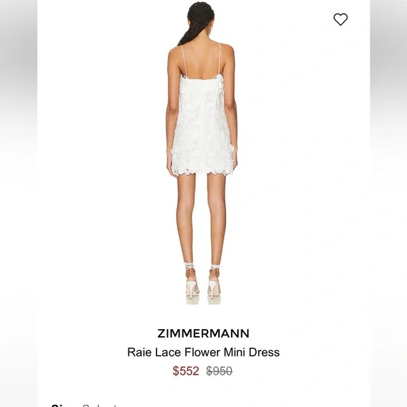 NWT Zimmermann Raie Lace Flower Mini Dress Sizes 2 & 3 (8 & 10) - Picture 8 of 15